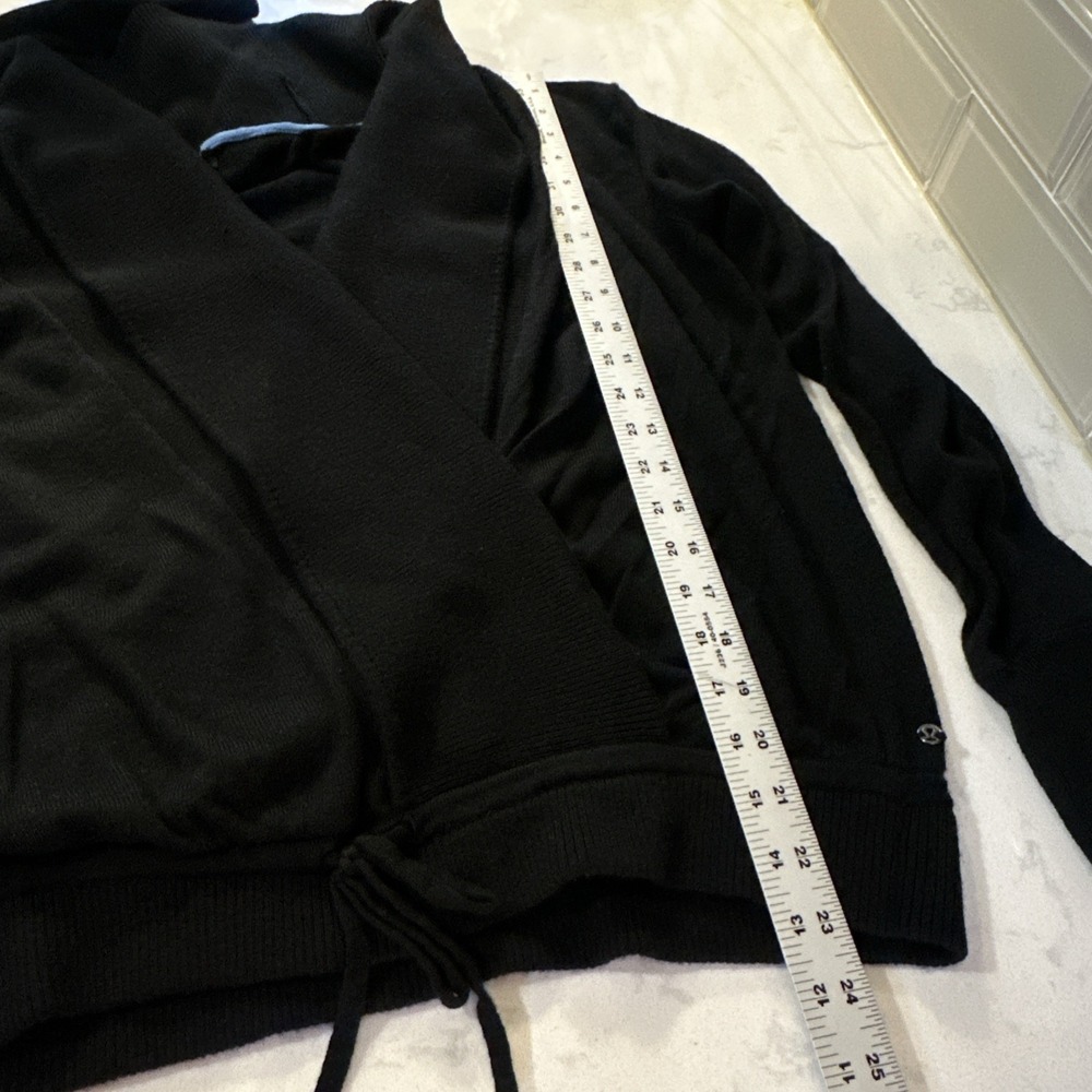 Lululemon Done Your Asana Pullover  Wrap Cardigan Sweater Womens Wool Drawstring - Picture 10 of 11